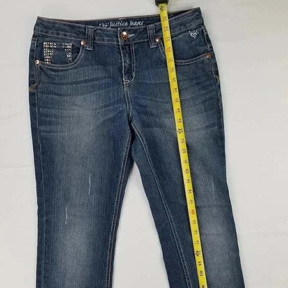 I Love Justice Girl's Blue Denim 16.5 Simply Low - Picture 5 of 9